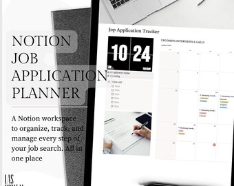 Planificador de solicitudes de empleo/Plantilla de seguimiento de búsqueda de empleo de Notion (PDF disponible)