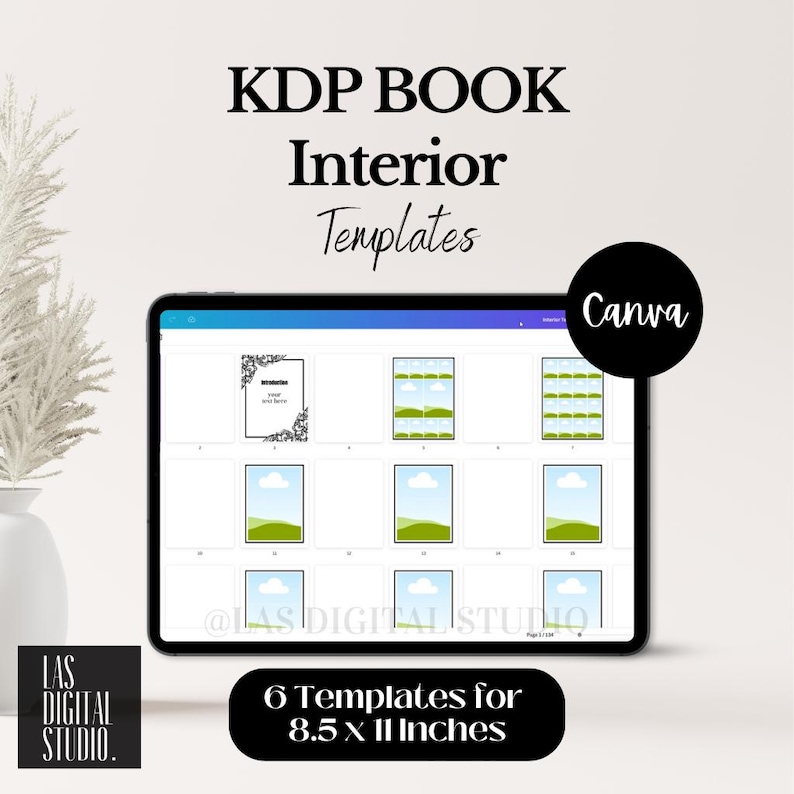 KDP Coloring Book Templates | Interior Templates | Printable PLR Resell ...