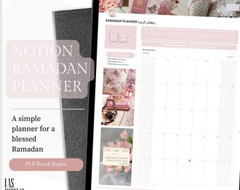 Plantilla de planificador de Ramadán / Planificador diario, Rastreador de oraciones, Recetas saludables de 30 días / Derechos de reventa PLR