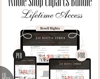 Paquete de productos digitales para toda la tienda / Acceso de por vida, derechos PLR