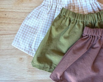 100% Cotton Baby Shorts | Gender Neutral Toddler Clothes, Newborn to 3T