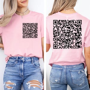 F*ck Trump QR Code Shirt, Subtle Anti Trump Tee, FDT T-Shirt, Trump Sucks Outfit, Anti Fascist Top, Hidden Message Shirt, Fun Prank Gifts