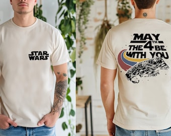 Camiseta del Día de Star Wars, Camiseta de Star Wars de Disney World, Camiseta "Que la Fuerza te acompañe", Camiseta de Galaxy's Edge, Traje del Halcón Milenario, Regalo de Disney