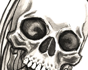 Skull Watercolor Study