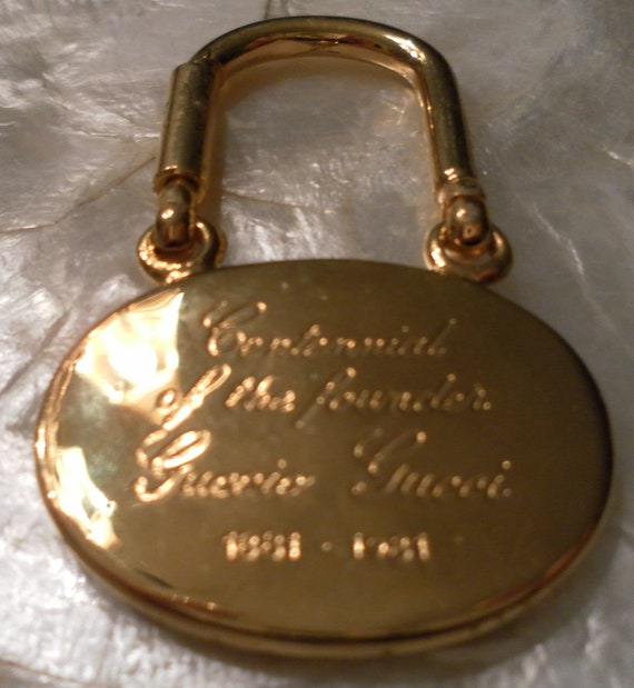 Vintage 1981 GUCCI KEY RING Centennial of the Fou… - image 4