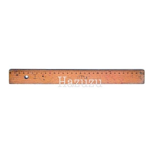 ANTIQUE WOODEN RULER, 12 Inch Solid Wood Senco Wood Ruler, Thick Heavy  Senco Antique 12 Inch Ruler, 12 Inch Wooden Antique Ruler 