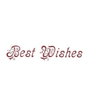 Palabras Best Wishes Tarjeta de texto haciendo PNG ephemera transparente fondo digital sello instant descarga collage diario scrapbooking