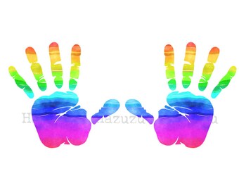 Handprint Clip Art Etsy Handprint Clip Art Etsy