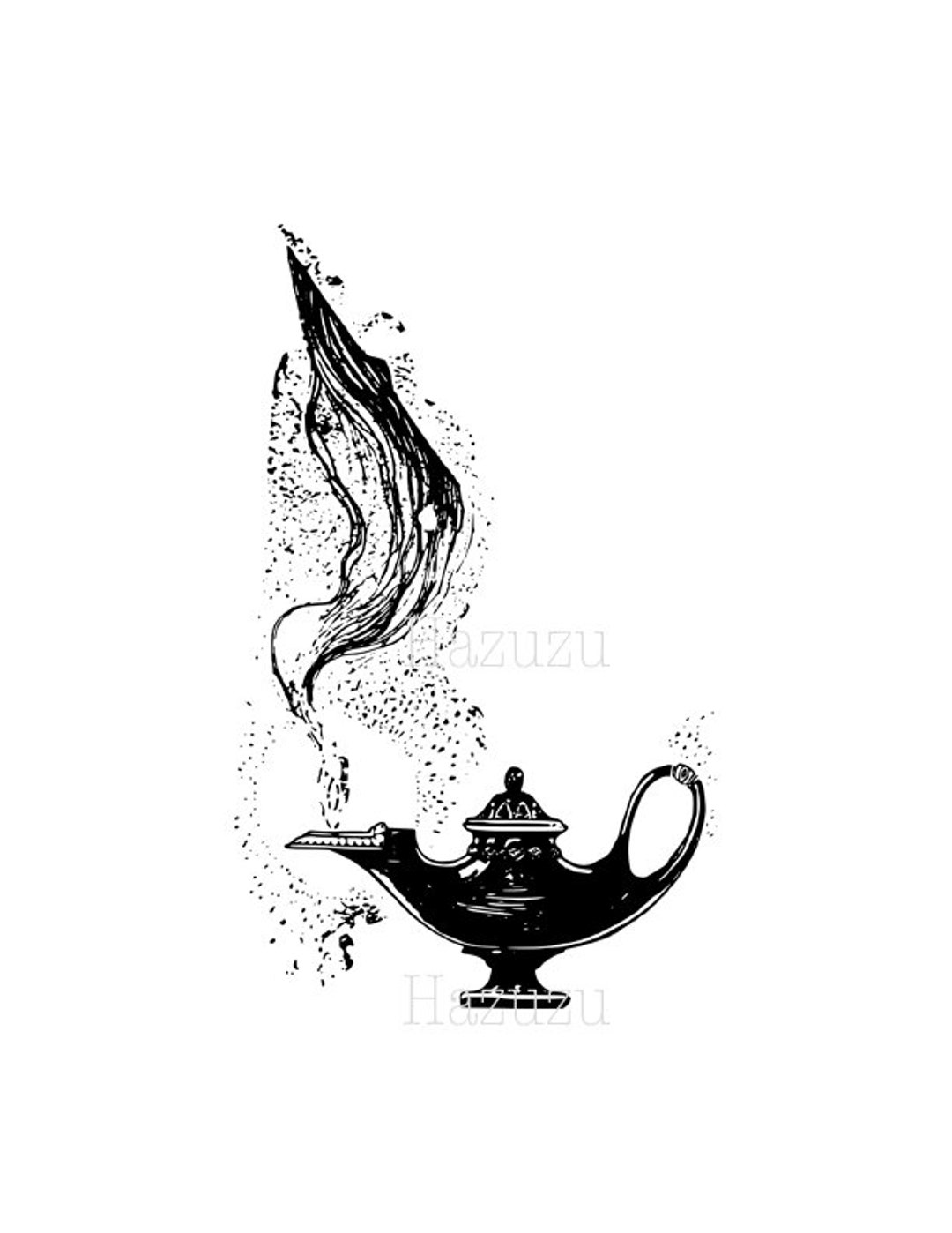 Aladdins Magic Lamp PNG Clip Art Vintage Fairy Tale Transparent