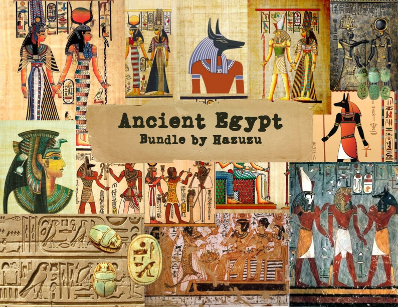 Ancient Egypt Printable Paper Pack Bundle Egyptian Paper Etsy Australia