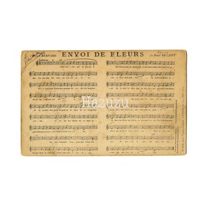 Old French Music music notes textura PNG fondo imprimible diario basura instantánea descargar collage diario scrapbooking