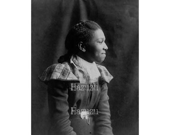 Beautiful Young African American Woman photo Black History tintype 1800's clip art instant download collage journal scrapbooking