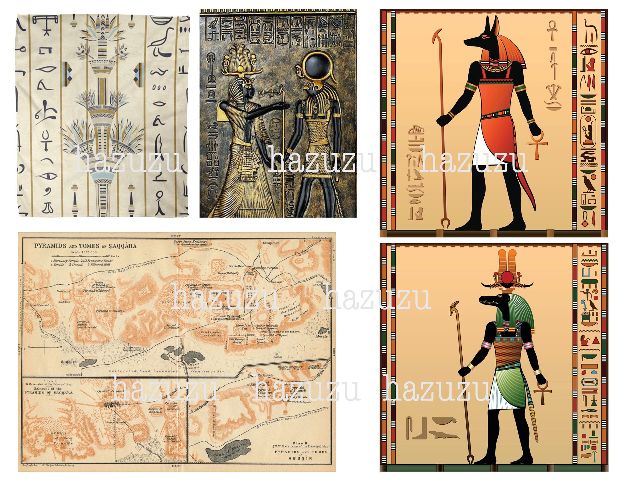 Ancient Egypt Printable Paper Pack Bundle Egyptian Paper Etsy