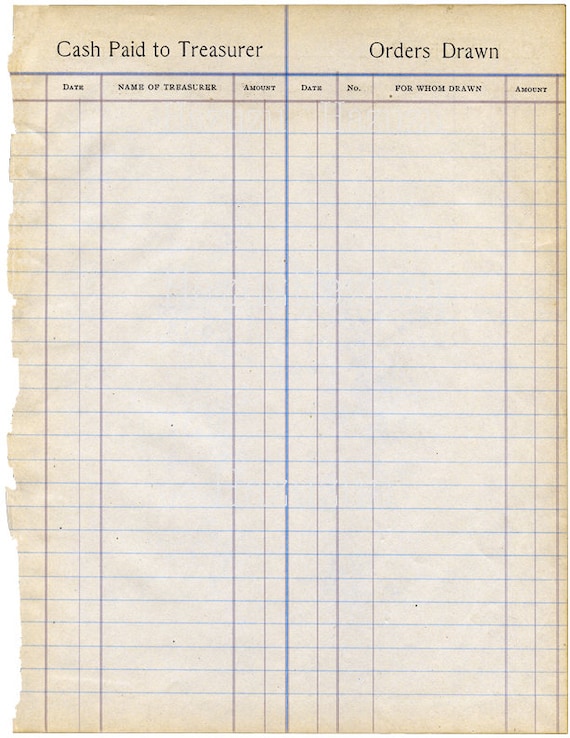 Scanned Ledger Book Paper Printable Paper Printables