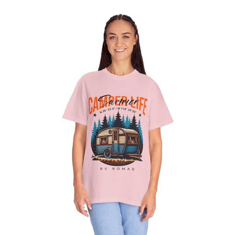 T-shirt med husvagnsmotiv | T-shirt med vintagemotiv bild 14