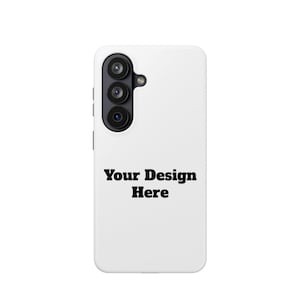 May include: White phone case with a triple-lens camera module and the text "Your Design Here" in black. The case is designed to protect the phone while showcasing a custom design.