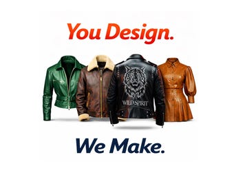 Benutzerdefinierte handgefertigte Lederjacke | Biker, Bomber, Aviator Stile