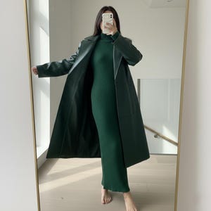 fleece maxi dress AKOEE Long Hoodie Sweatshirt Dress with Pockets Cotton Fleece Hooded Pullover Hoody Maxi Dresses for Women Winter Fall (5X-Large, Khaki), Women's,