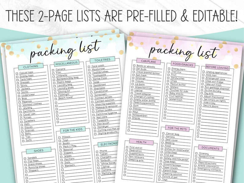 packing-list-editable-and-printable-packing-list-template-etsy