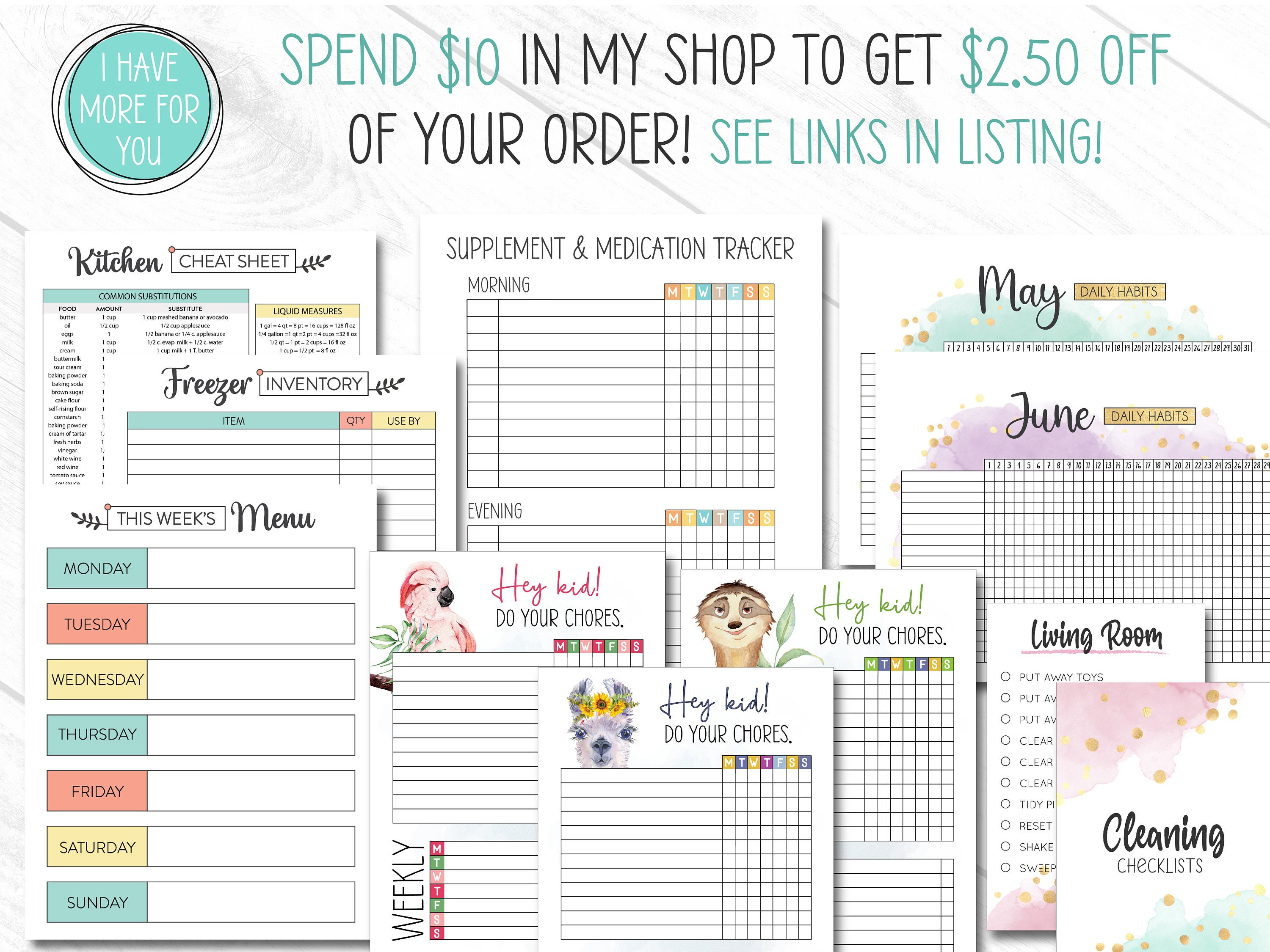 Kids Money Tracker PRINTABLE Kids Savings Tracker Kids | Etsy