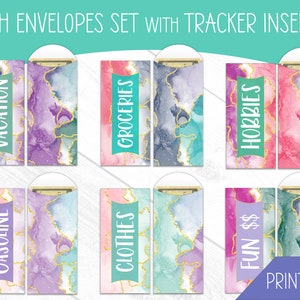 Cash Envelopes, PRINTABLE, EDITABLE, Cash Envelope System, Cash Envelope Tracker, Budget Envelopes, Cash Envelope Template, Savings