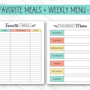 Kitchen Organization Bundle, EDITABLE, PRINTABLE, Freezer Inventory ...
