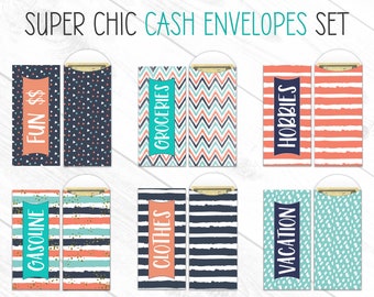 Cash Envelopes, PRINTABLE, EDITABLE, Cash Envelope System, Cash Envelope Tracker, Budget Envelopes, Cash Envelope Template, Savings