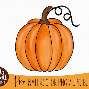 Pumpkin PNG, Watercolor Pumpkin, JPG, Pumpkin Clipart, Pumpkin Sign, Fall Clipart, Autumn Clipart, Fall Decor, Pumpkin SVG, Pumpkins, Autumn