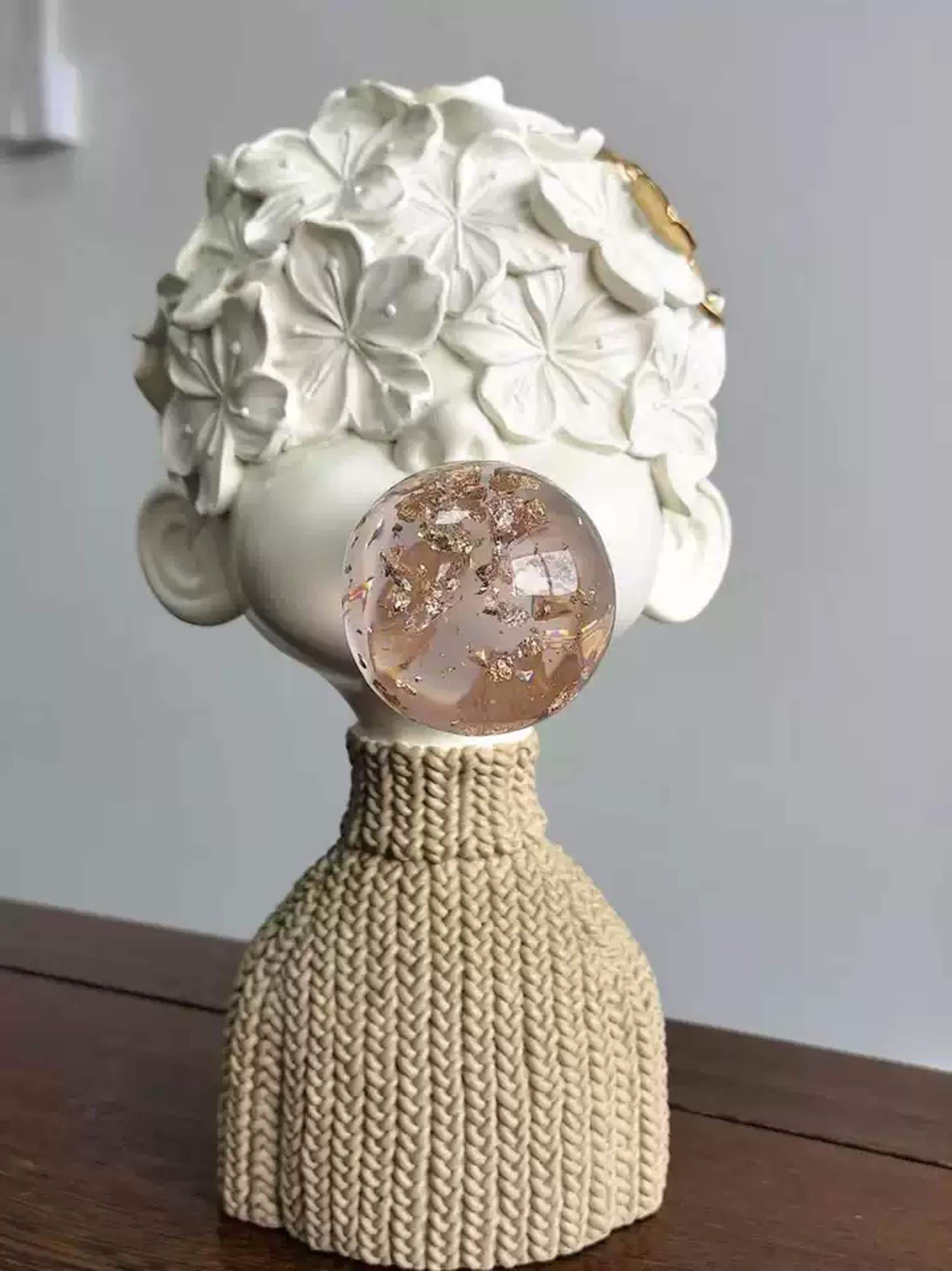 Bust Blowing a Bubble - Etsy