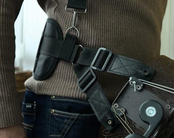 Hurdy Gurdy Strap Belt Adjustable Waist and Shoulder Handmade Folk Instrument Strap