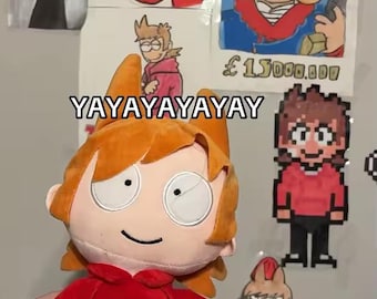 Anime Eddsworld Plush – Tord Character Stuffed Toy – Cozy Gift for Fans