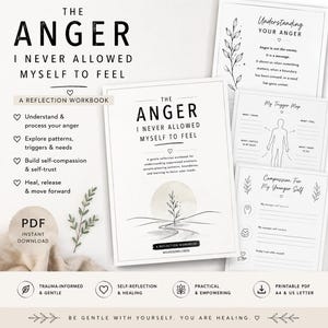 Werkboek voor reflectie op woede | Emotionele genezing, grenzen stellen, zelfcompassie (pdf-download)