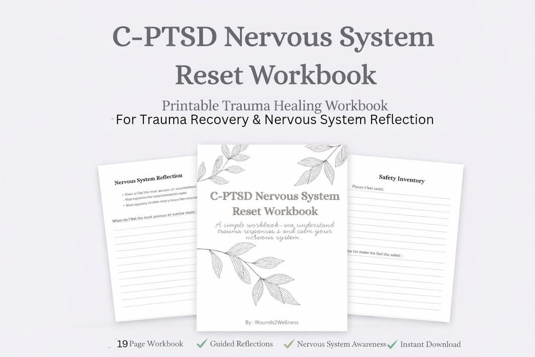 C-PTSD Nervous System Reset Workbook | Trauma Healing Journal (digital ...
