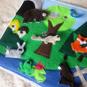PDF Pattern: Adam and Eve and the Garden of Eden Bible Story Quiet Book Page