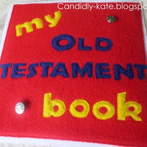 PDF Pattern: 4 Pages (Cover, Mirror Page, Pocket Page, and Back Page) Bible Story Quiet Book Pages