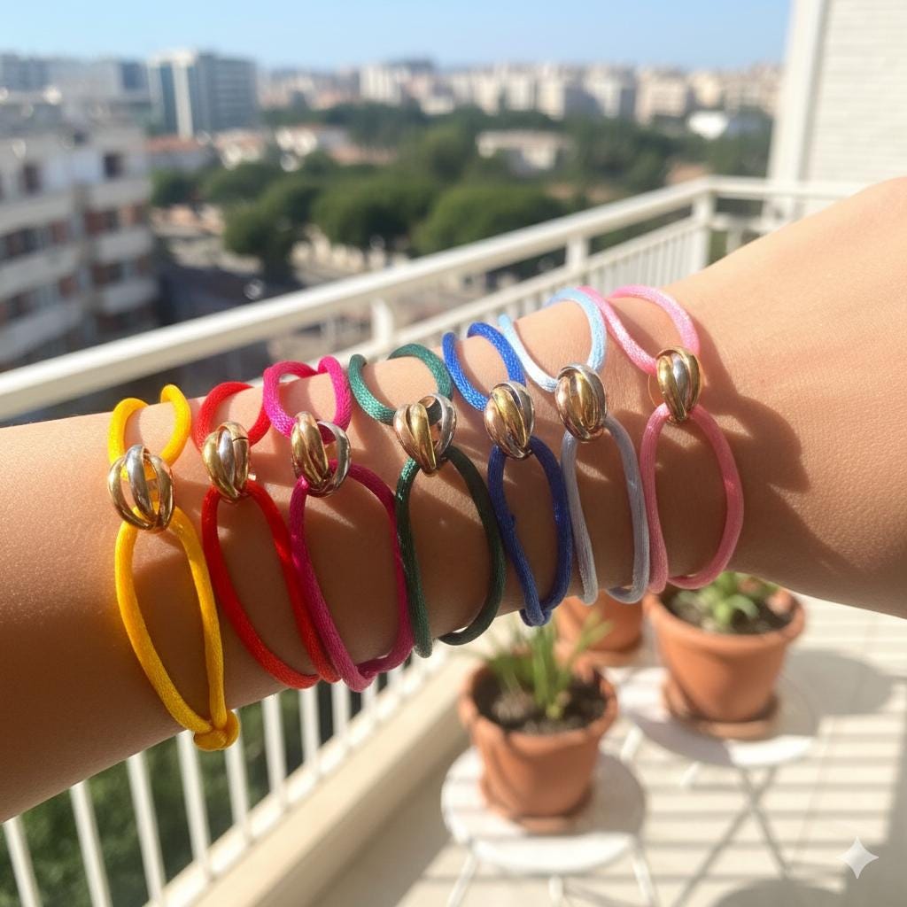 Cartier trinity cord bracelet - Etsy 日本