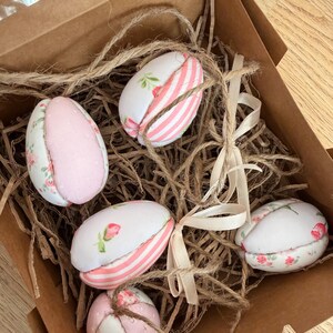 Patchwork Easter egg bunting zdjęcie 2