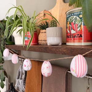 Patchwork Easter egg bunting