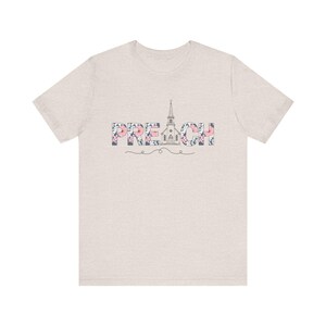 Preach Shirt for Women, Pastor Appreciation Gift, Christian Floral Tee, Church Comfort Colors Shirt, Pastors Wife Gift, Faith TShirt for Her Heather Dust