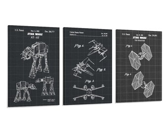 3 Panel All Terrain Armored Transport Abstraktes Minimal Poster
