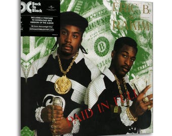 Eric B. & Rakim Paid in Full Canvas Print, Hip Hop Wall Art Poster
