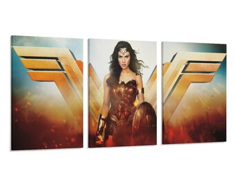 3 Panel Hängende Poster Vertikales Abstraktes Minimal Poster