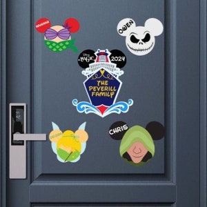 Disney Inspired Cruise Ship Mouse Head Door Magnet Set