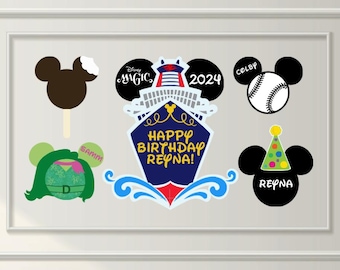 Mouse Head Cruise Ship Door Magnet Set for Cruise-Inspired by Disney