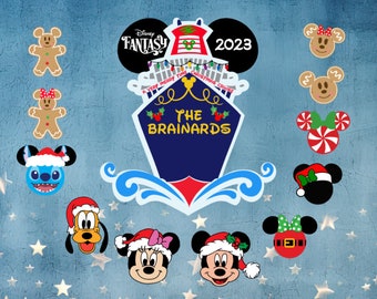 Mouse Christmas Cruise door Magnets for Disney Cruise