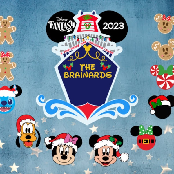 Mouse Christmas Cruise Magnets for Disney Cruise