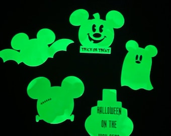 Mouse Head Glow in the Dark cruise door magnets