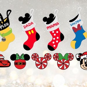 Mouse Head Magnet, Single Christmas Design with Laminate Protection