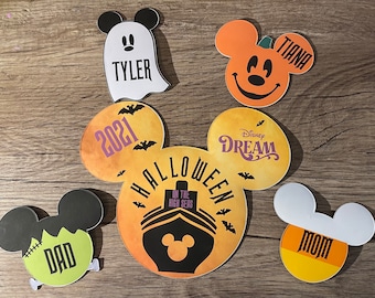 Disney-Inspired Halloween on the High Seas Cruise Door Magnet for Disney Cruise