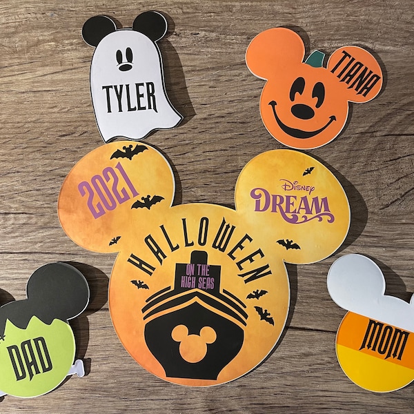 Disney-Inspired Halloween on the High Seas Cruise Door Magnet for Disney Cruise